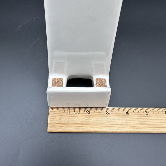 STAK Ceramic Phone Stand Vase Charger Holder Minimalist Modern Desk Organizer - Picture 12 of 15